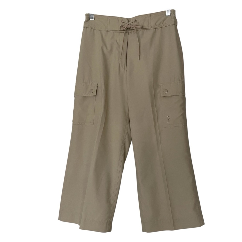 Izod Women's X-tray Dry Beige Golf Capris Cropped Pants Sz 2